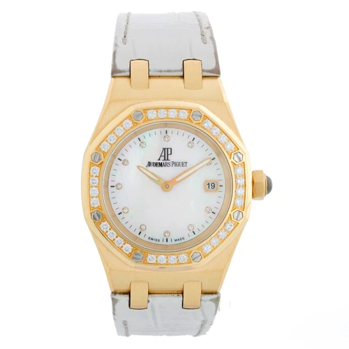 Audemars Piguet "Lady Royal Oak"  67601BA.ZZ.D012CR.03 Quartz Watch Yellow Gold