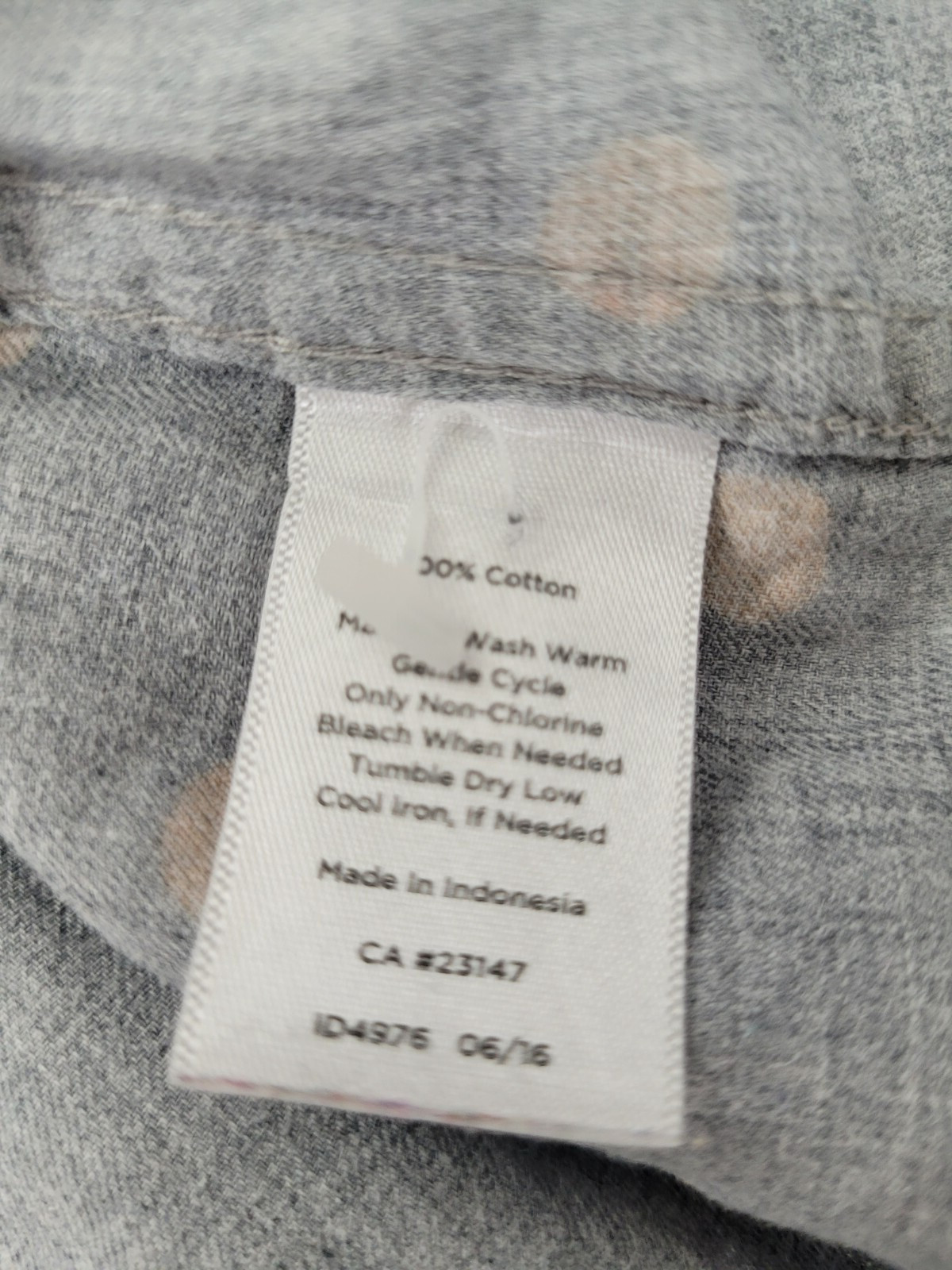 Talbots Collared Button Front Womens 2X Gray Pink… - image 19