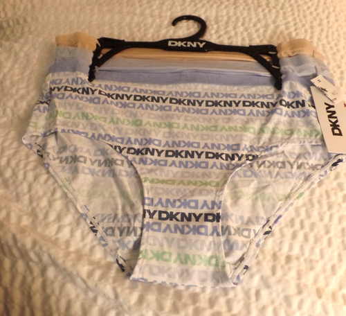 DONNA, MUTANDINE, DKNY, CONFEZIONE DA 3 HIPSTER, NUOVE CON ETICHETTE, TAGLIA L - Foto 2 di 11
