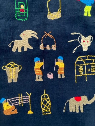 Women 's Sarong Embroidered The Lifestyle of NAKA Native Cotton Hand Woven - Picture 35 of 48