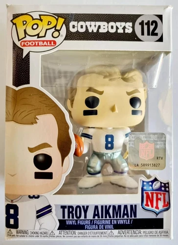 B/NEW... Vauted..Funko POP Football NFL: Troy Aikman #112 Dallas Cowboys Figure