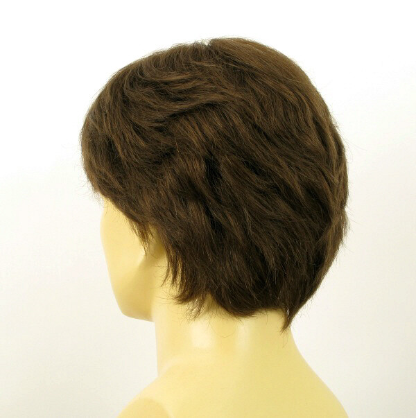 Cheveux clairsemés ? Solution perruque homme naturelle ERIC 8 châtain - 4