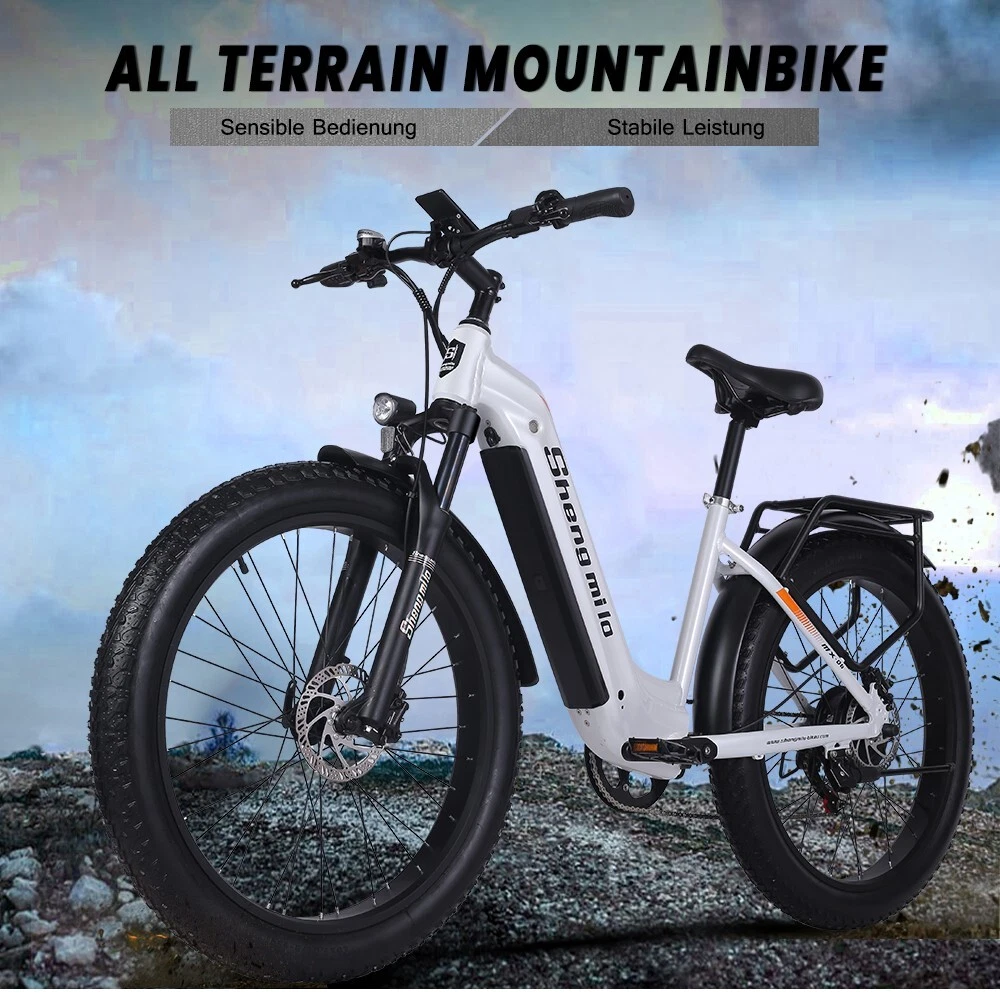 Fat Bike 26 Zoll E Mountainbike Electric Bike Elektrofahrrad EBike