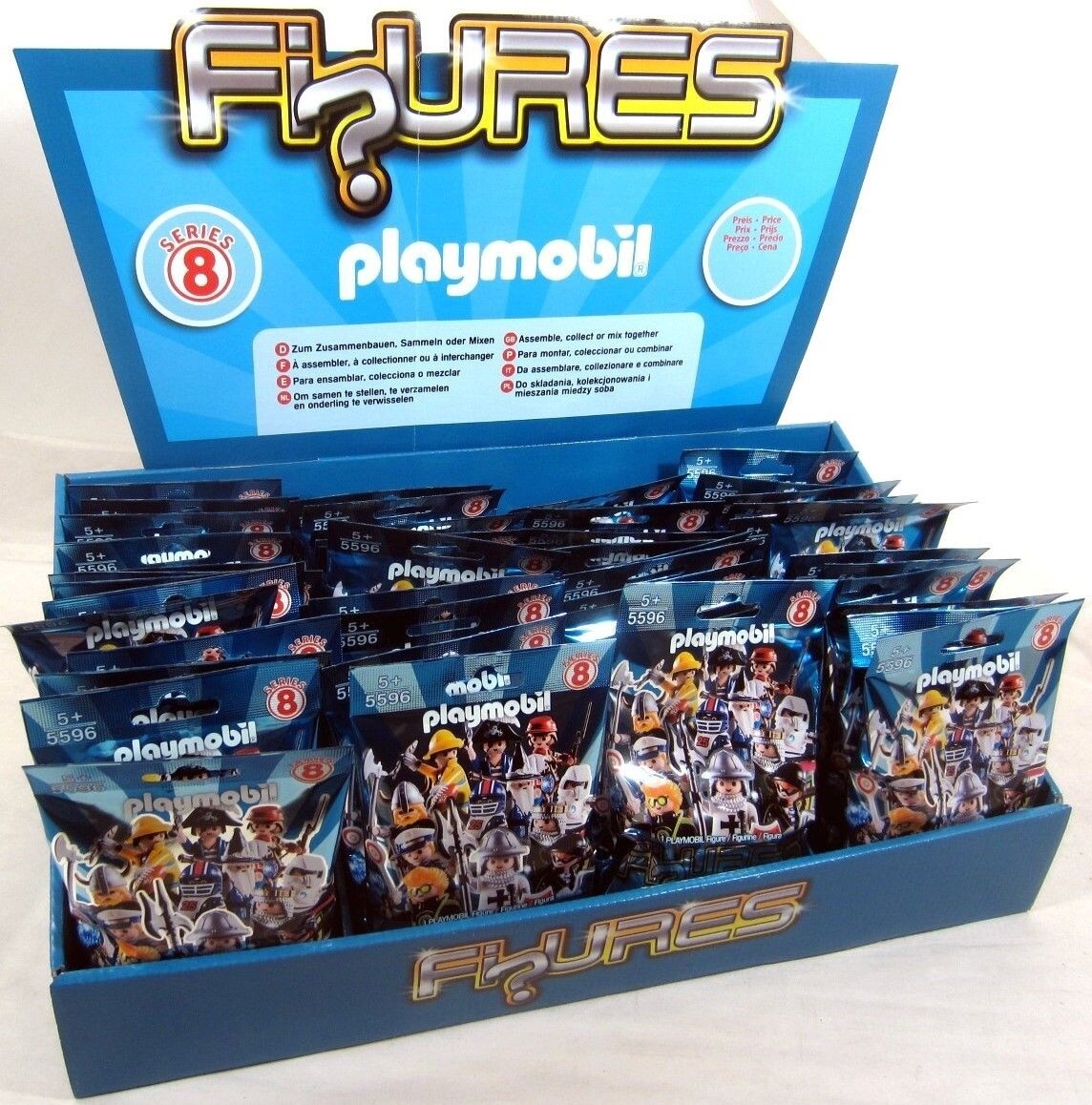 Playmobil 5596 Blue Boys Series 8 Mini Figure CASE of 48 mystery