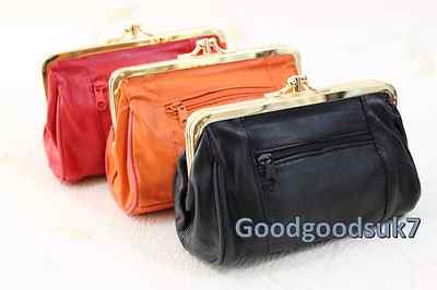 soft leather zip purse