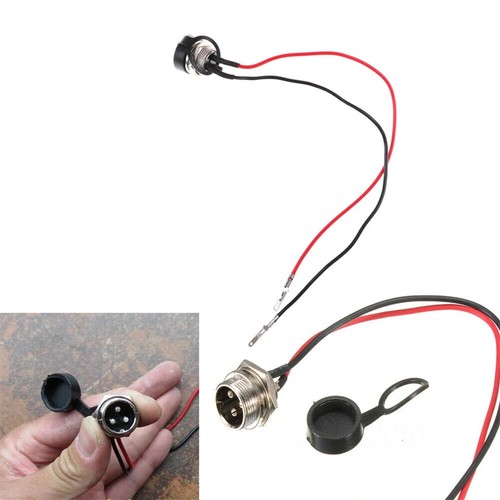 Electric Scooter Battery Charging Jack Socket Inline Connector Charging Port - Zdjęcie 4 z 12