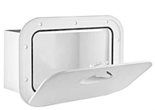 Nuova Rade Mid Line storage hatch locker 278mm x 378mm for boat - white