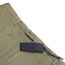 Zanella NWT Chinos / Casual Pants Size 38 US Parker In Solid Green Cotton Blend