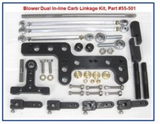 Genuine Dual *In-line* mounted Carb Linkage supercharger Blower 6-71 8-71