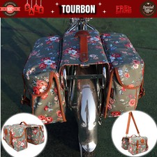 TOURBON Waterproof Bicycle Bag Bike Pannier Rear Rack Pack Trunk Case Cycling-UK