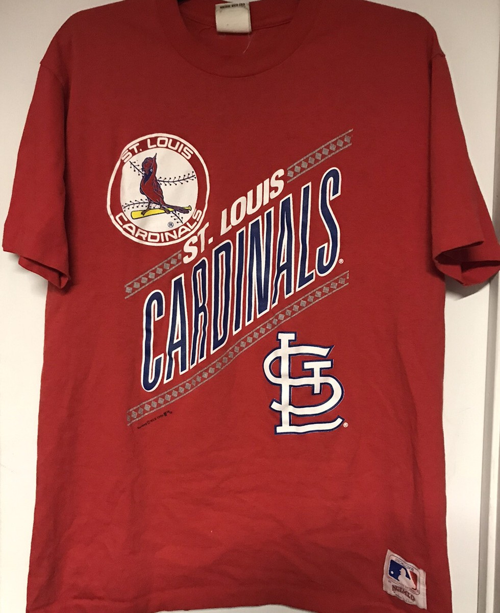 CARDINALS アメリカンフットボール シャツ USAヴィンテージ冬SALE Vintage 1990 Nutmeg St. Louis Cardinals Single-Stitch T-Shirt, Men