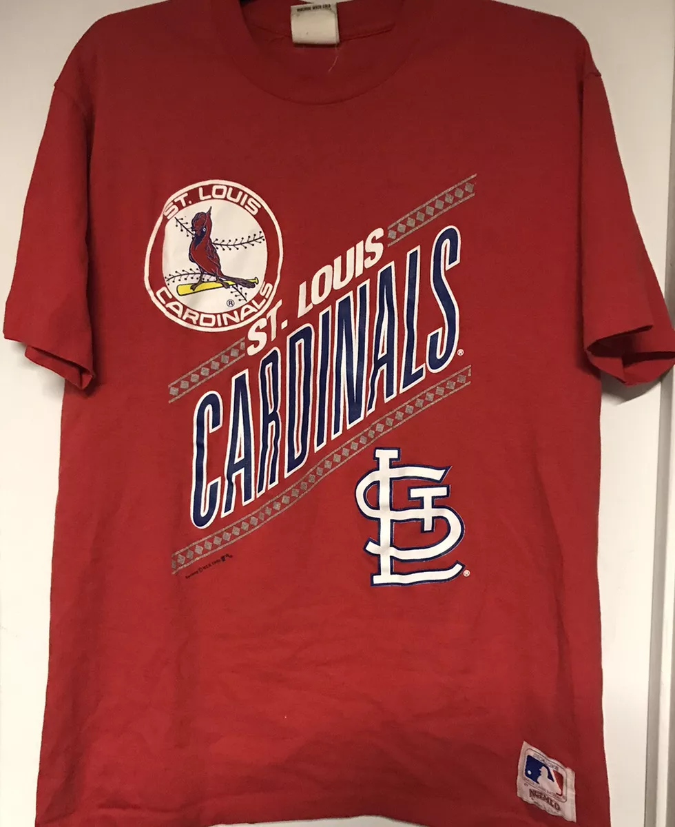 Vintage 1990 Nutmeg St. Louis Cardinals Single-Stitch T-Shirt, Men L, VTG  Logo