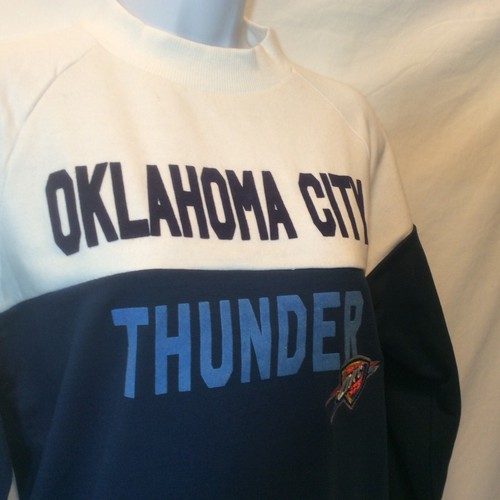 NEW NBA OKC Thunder Ladies Small Sweatshirt Pullover Long Sleeve Top Ships Free - Picture 5 of 9