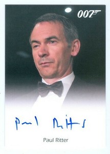 PAUL RITTER "GUY HAINES AUTOGRAPH CARD" JAMES BOND ...