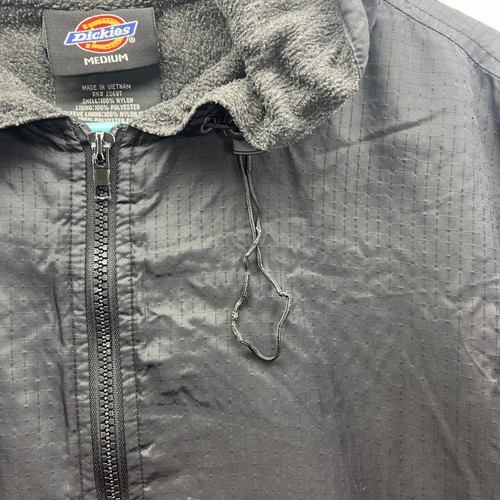 Dickies Jacket Mens Medium Black Soft Shell Hooded Fleece Grunge Active Chore - Picture 8 of 24
