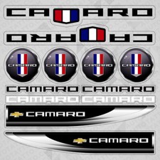 For Chevy Camaro Sport Car Logo Sticker Vinyl 3d Decal Stripes Logo Decor Set