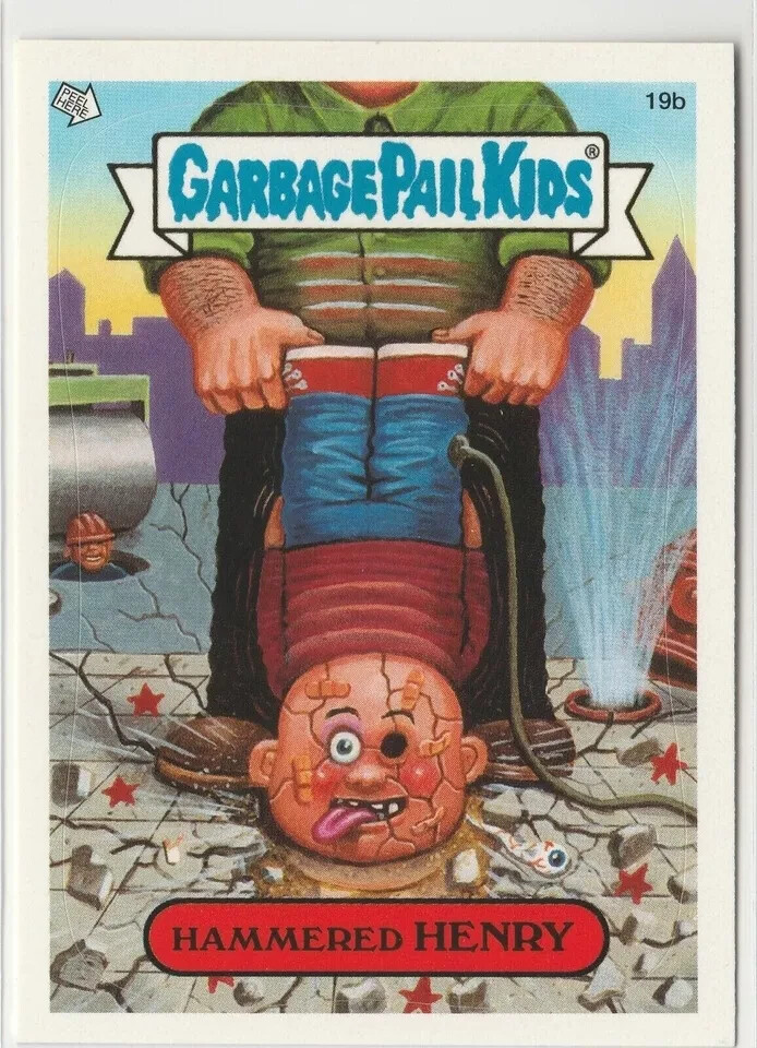 Hammered Henry #19b Garbage Pail Kids 2004 Series 3 GPK ANS3 Card