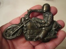 VINTAGE MOTORCYCLE RACER BELT BUCKLE - GW-9