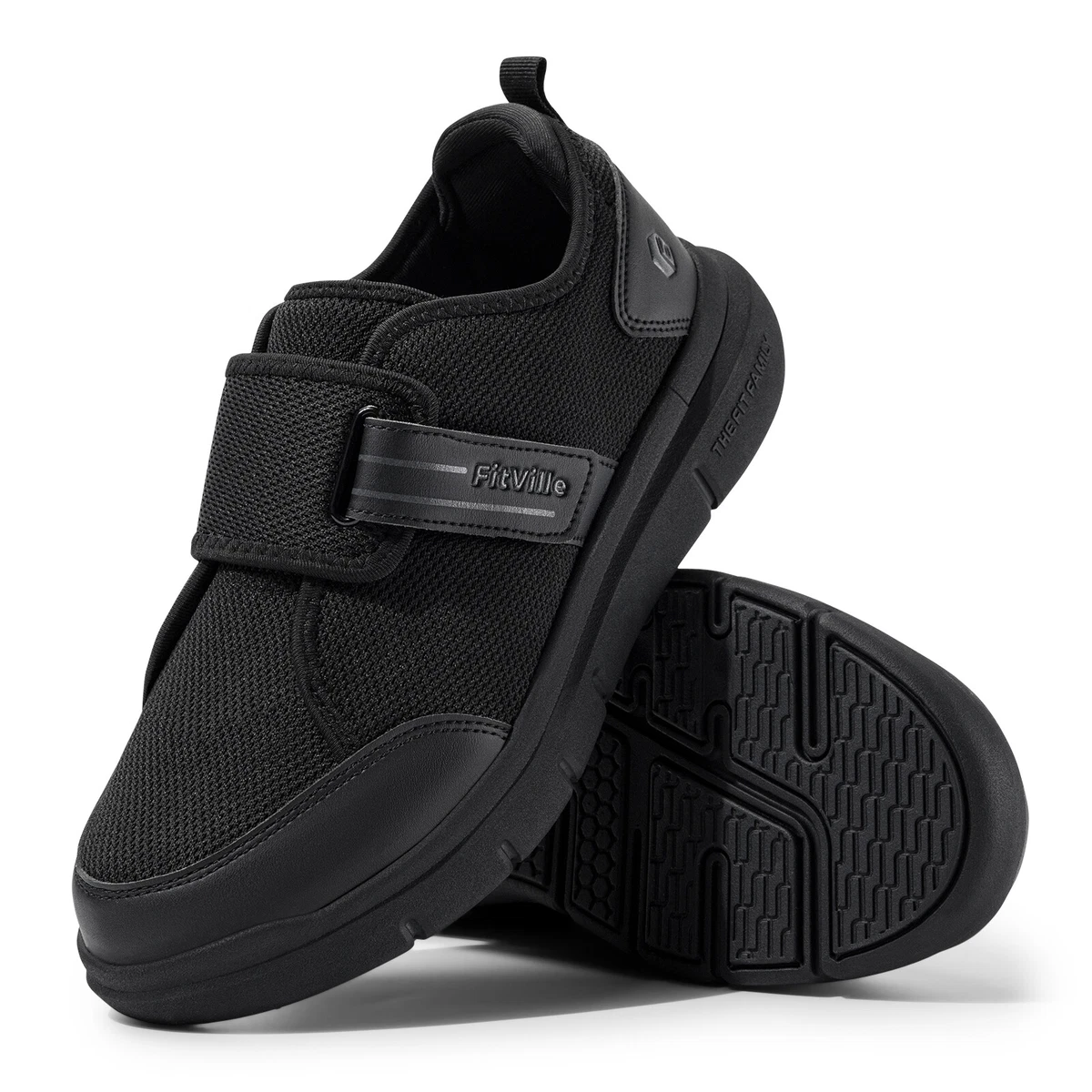 Kuru Kivi 2 Mens Size 7.5E Triple Black Classic Walking Leather Slip-On Shoes E Black Solid Casual Shoes for Men for sale | eBay main image 2