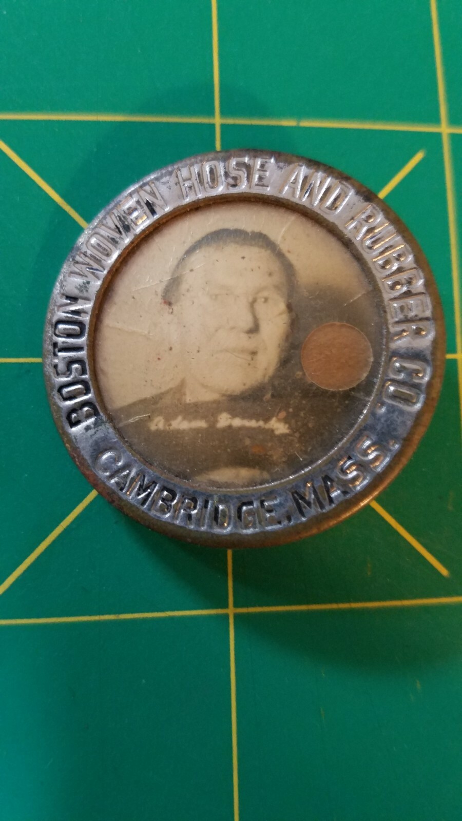 Boston Woven Hose Rubber Company Employee ID Photo Badge Cambridge MA Factory eBay