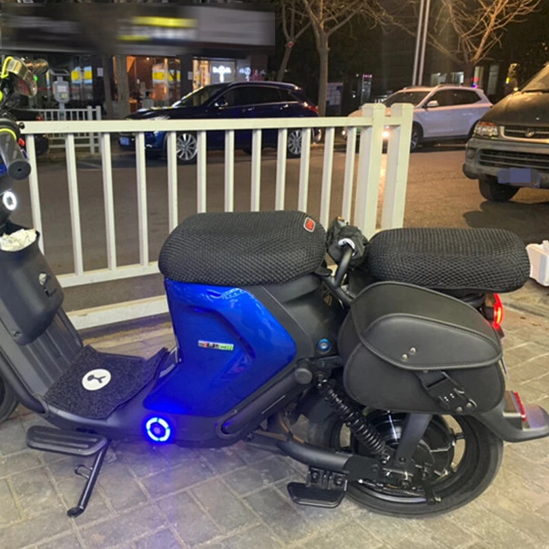 PU Leather Motorcycle Password Lock Anti-theft Pack Saddle Double Side Luggage — 第 3/4 张图片