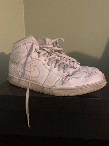 Jordan 1 Mid Platinum White - Size 13 | eBay