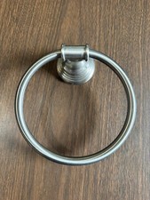 New. Never Used. Bathroom Towel Holder, Plated Nickel. Loop Style.