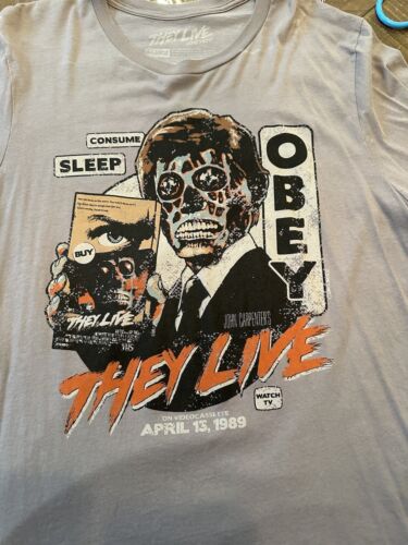 WATCH OBEY CONSUME They Live T SHIRT Roddy Piper John Carpenter - They Live  - Baseball T-Shirt