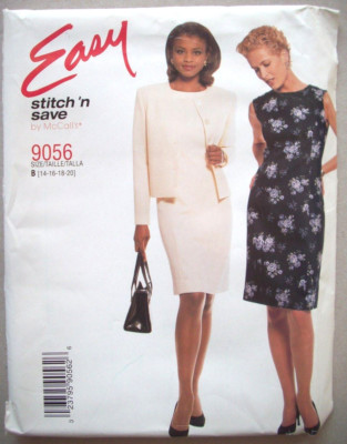 green emerald velvet dress See & Sew 4162 Straight, Fitted Sleeveless Dress with Neckline Variati –  Patterns Central