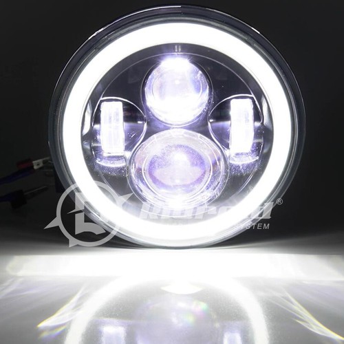 100W 7" inch LED Projector Headlight for Honda Harley Kawasaki Motorcycle Yamaha - Picture 15 of 18