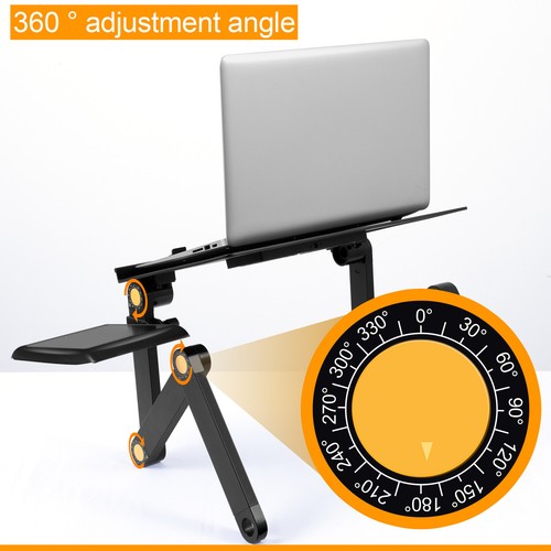 Adjustable Laptop Stand Ergonomic Laptop Holder USB Cooling Fan Touch Portable - Picture 39 of 48