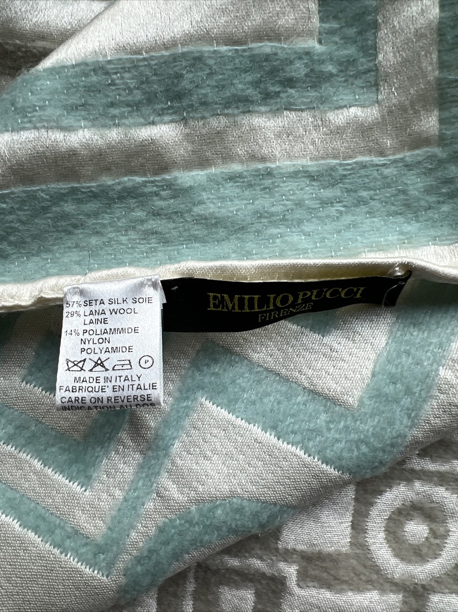 Écharpe Emilio Pucci En Laine Et Soie - Motif Psychédélique Multicolore - Occasion De Luxe