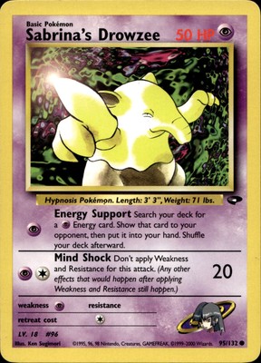 Sabrina's Drowzee #95 Pokemon Gym Challenge | eBay Australia