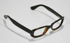 FOSSIL MARGARITA BROWN PLASTIC GRAY LENS FLEX HINGE RX EYEGLASS SUNGLASS FRAMES