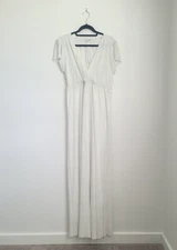 Baltic Born Athena Pleated Shimmer Maxi Dress Size XXL White Wedding Ethereal