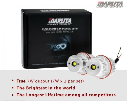 MTEC / MARUTA® Ver.4 7w CREE LED Angel Eye Marker Bulbs BMW 1/5/6/7/X3/X5 E53 - Picture 6 of 8