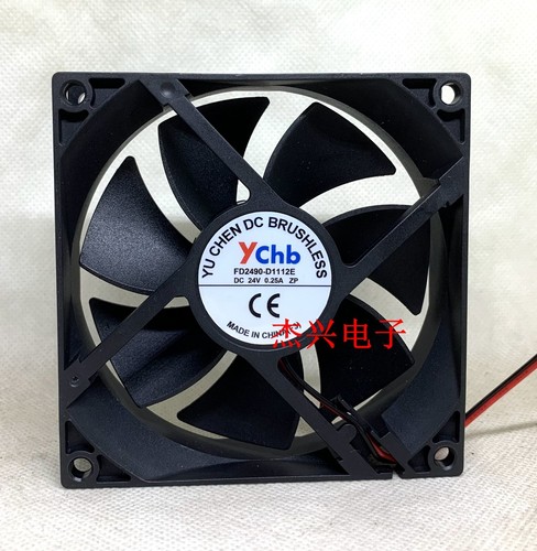 YChb FD2490-D1112E 24V 0.25 9025 9CM inverter chassis cooling fan - Afbeelding 1 van 4