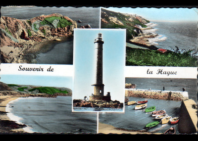DEN HAAG (50) LEUCHTTURM von GOURY, KLIPPEN von GREVILLE & BAIE ECALGRAIN im Jahr 1961