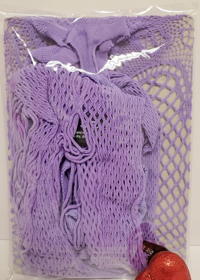 Juego de medias corporales lavanda con tanga sin costuras ultra suaves elásticas de Magic Silk  Foto 3 de 4