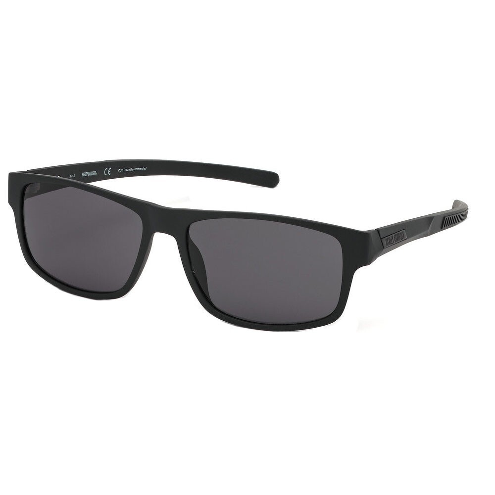 Harley Davidson HD0935X 02A Matte Black Wide Plastic Sunglasses