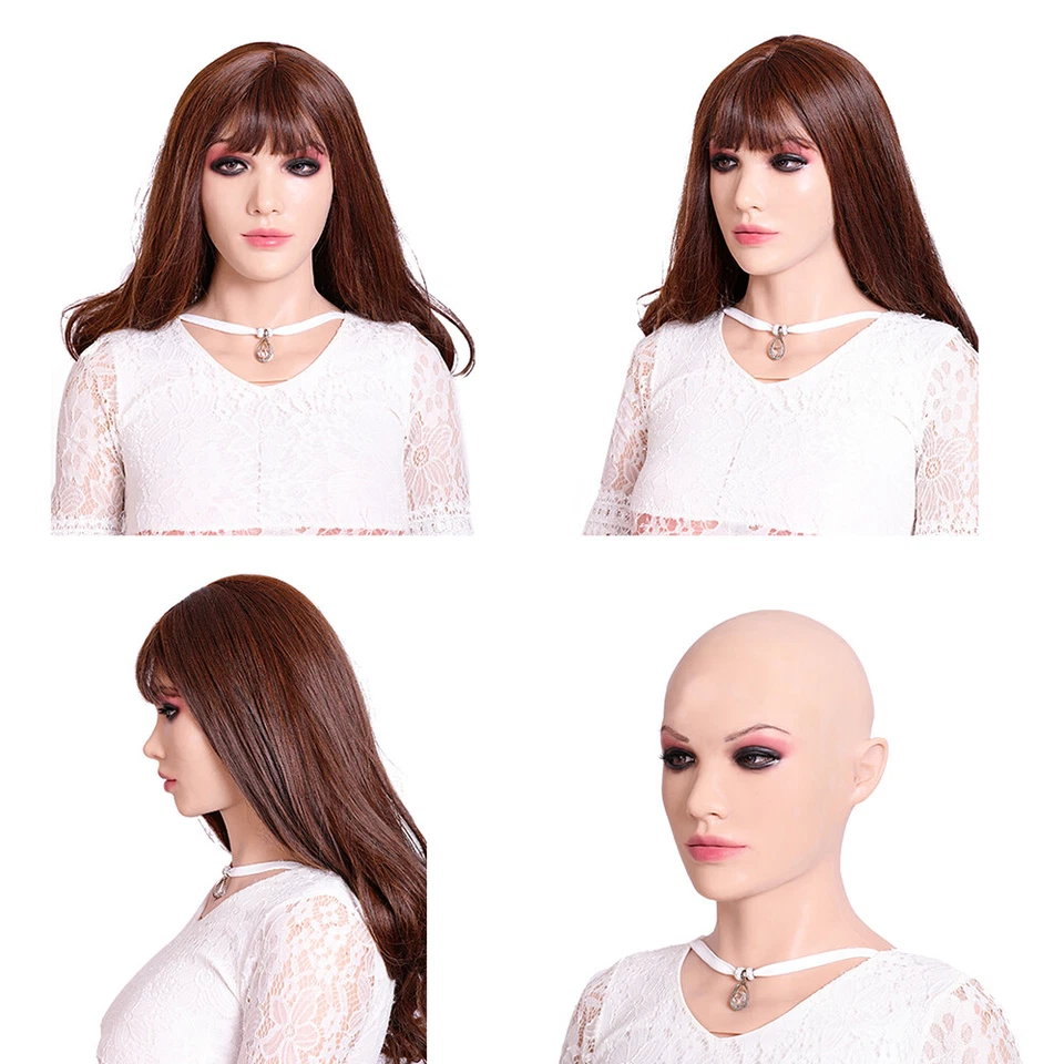 Dokier Realistic Silicone Female Mask Full Face Disguise Crossdresser Cosplay - Image 2 of 4
