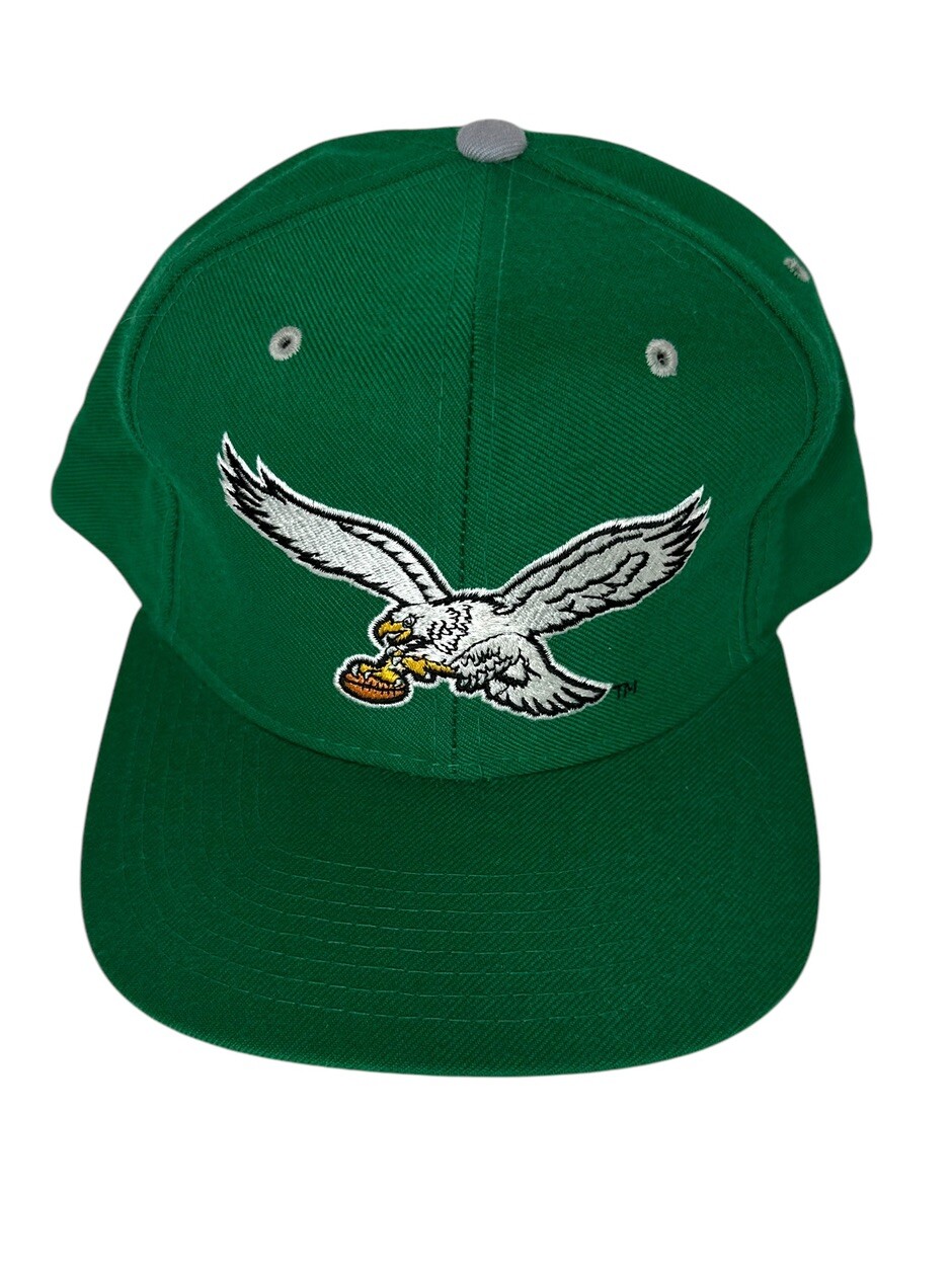 Vintage 80's New Era Pro Model  Philadelphia Eagles Team NFL Hat Fitted Sz 7 3/8