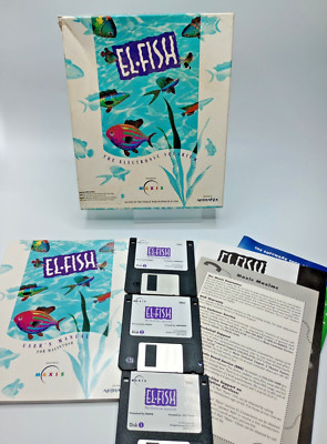 Maxis El-Fish - Macintosh 3.5'' Floppies -  Big Box