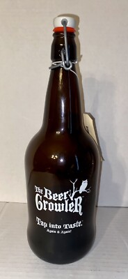 The Beer Growler Brown Bottle NWT Goose Island man cave wetbar decor style