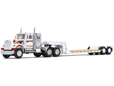 Western Star 4900 w/ Vintage Flat Top Sleeper & Lowboy Trailer 1/64