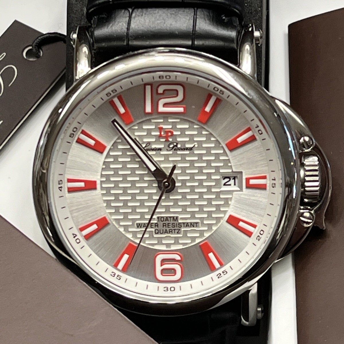 Lucien Piccard Men's Diver Watch 10ATM 48mm LP-40018-02S | eBay