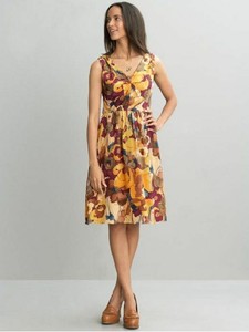 banana republic yellow floral dress