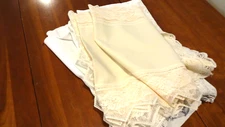 7 Antique and Vintage Linen runners or dresser scarves