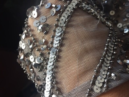 Para mujer Nuevo con etiquetas Adrianna Papell Lentejuelas Cuello en V Vestido Formal de Noche Talla 2 - Imagen 9 de 11