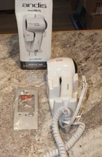 Andis HD-7L Hang Up Hair Dryer 1600 New Open Box  White Hard Wire Direct Only